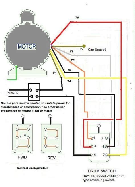110 220 volt single phase motor wiring diagram 
